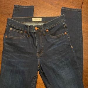 Madewell 9” high rise skinny size 29